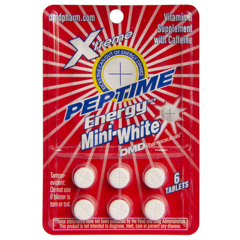Xtreme Peptime® Mini-White High Energy Pills