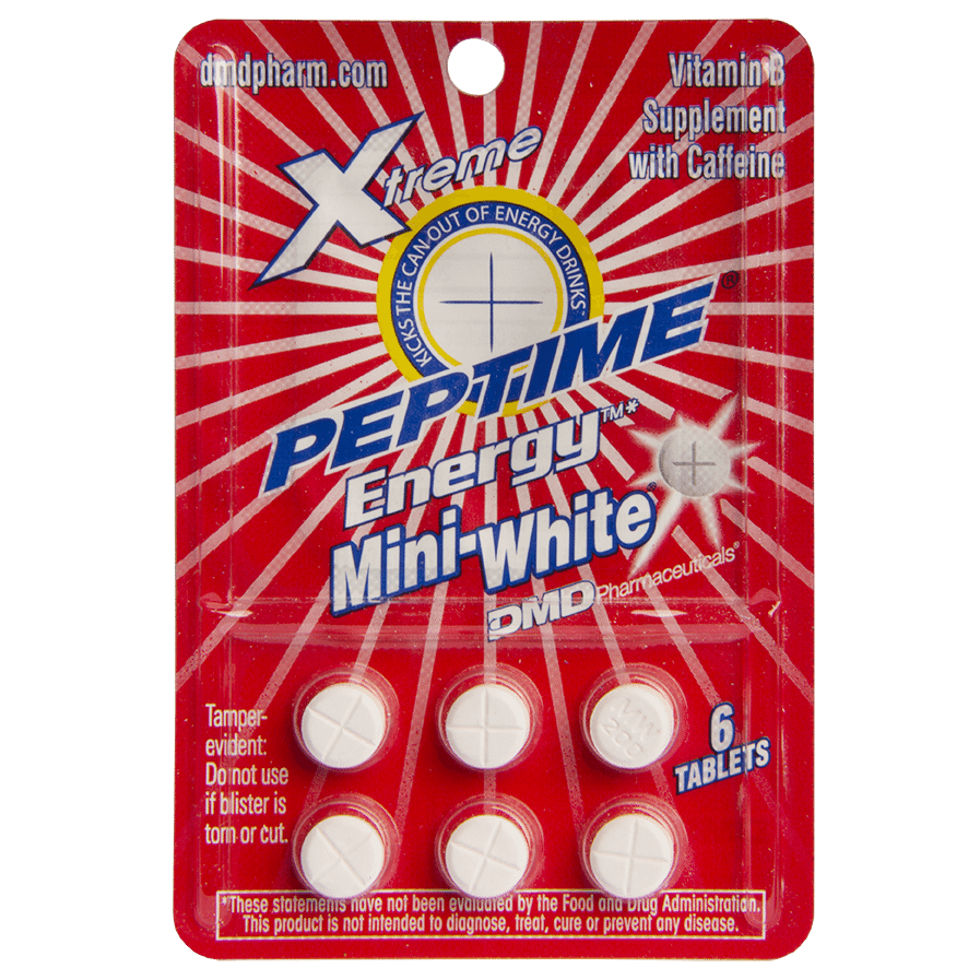 Xtreme Peptime® Mini-White High Energy Pills