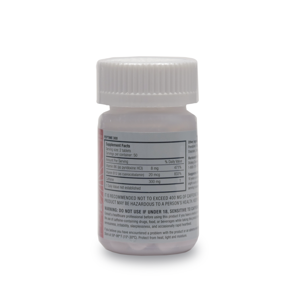 Peptime® 300Mg Energy Tablets Details
