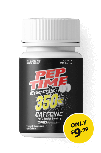 Peptime Energy 350Mg Caffeine Dmd Pharmaceuticals Bottle Of Peptime 350Mg. Only $9.99!
